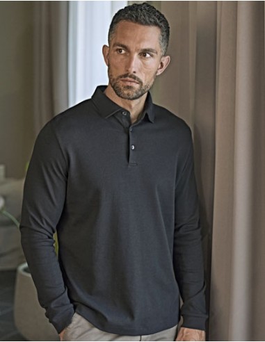 TEE-1442-Pima Cotton Long Sleeve Polo